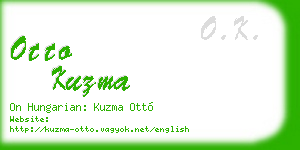 otto kuzma business card